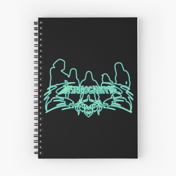 Item preview, Poison Mist Neon Sign Metalocalypse Logo with Band Member Silhouette on Black designed and sold by gkillerb.