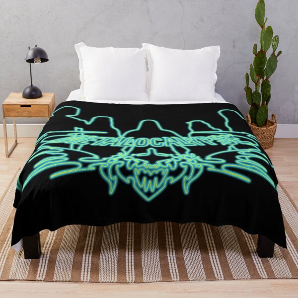 Item preview, Poison Mist Neon Sign Metalocalypse Logo with Band Member Silhouette on Black designed and sold by gkillerb.