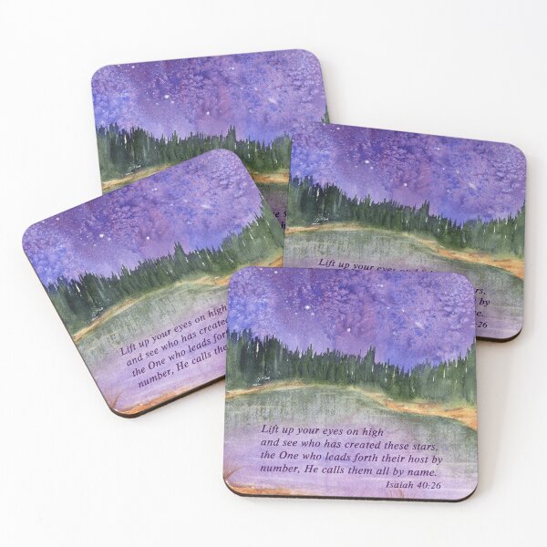 Item preview, I Stand In Awe of Thee. - Isaiah 40:26 designed and sold by Diane Hall Watercolors.