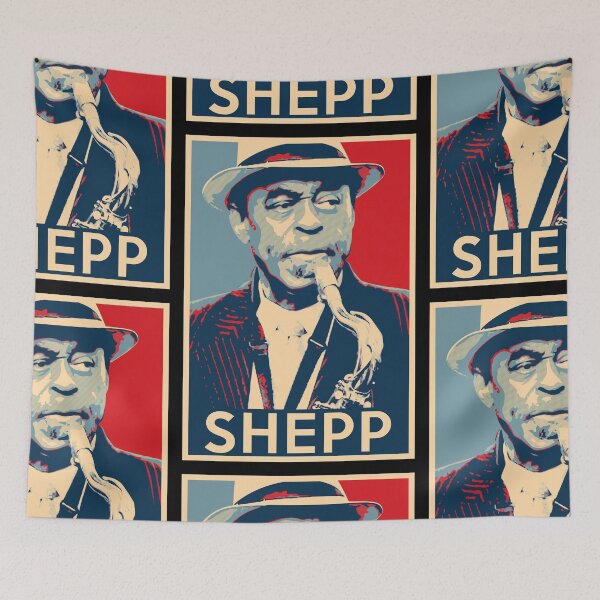Item preview, Archie Shepp Hope Poster - Greats of contemporary African American instrumental music designed and sold by Quentin1984.