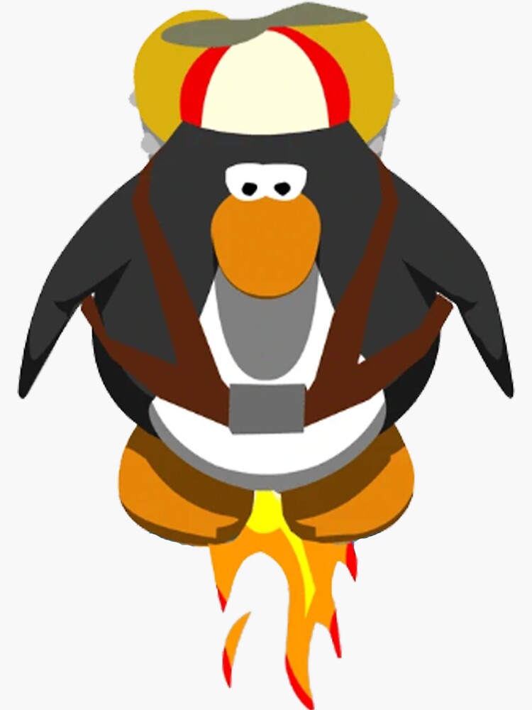 eat the rich - club penguin Sticker for Sale by charlottespice