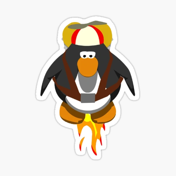 eat the rich - club penguin Sticker for Sale by charlottespice