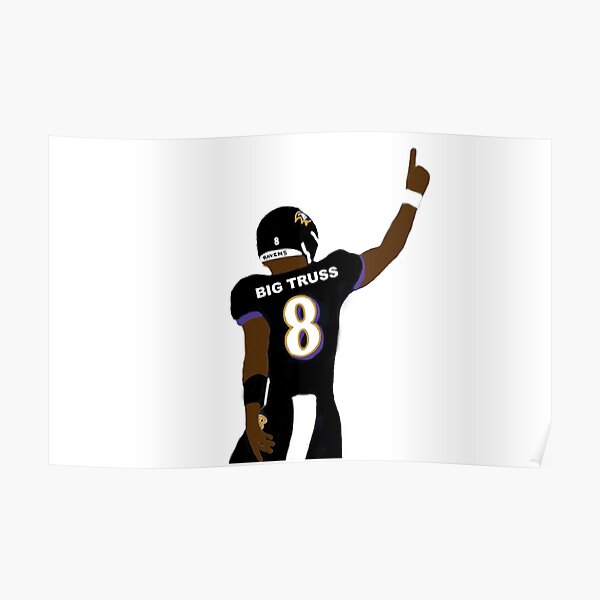 Lamar Jackson Poster Baltimore Ravens Football Painting Hand Made