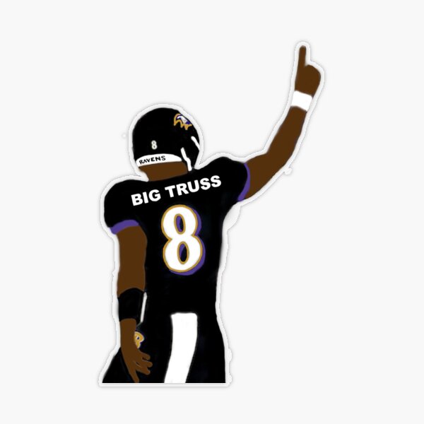 Lamar Jackson - Big Truss Sticker for Sale by Ethan Chalon