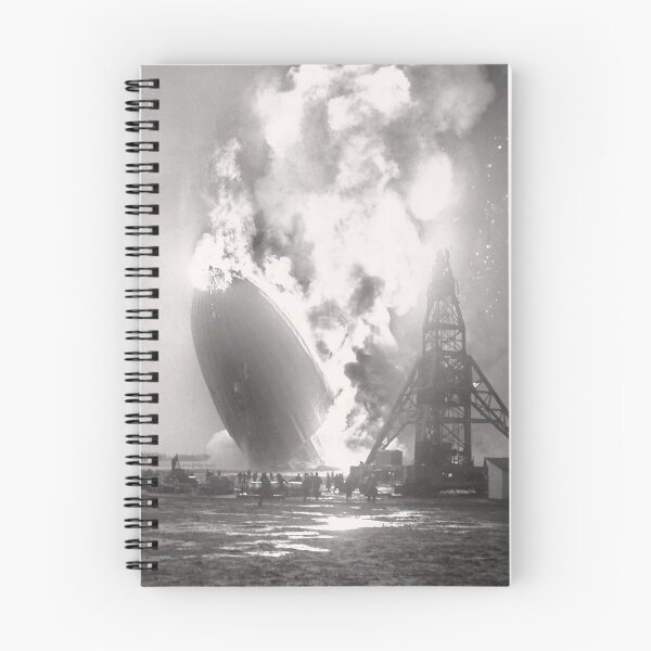 Item preview, Hindenburg Disaster Lakehurst NJ 1936 Photo (3/4 view) designed and sold by Stephen Chambers / The Pop Art Factory.