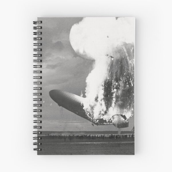 Item preview, Hindenburg Disaster Lakehurst NJ 1936 Photo (side view)  designed and sold by Stephen Chambers / The Pop Art Factory.