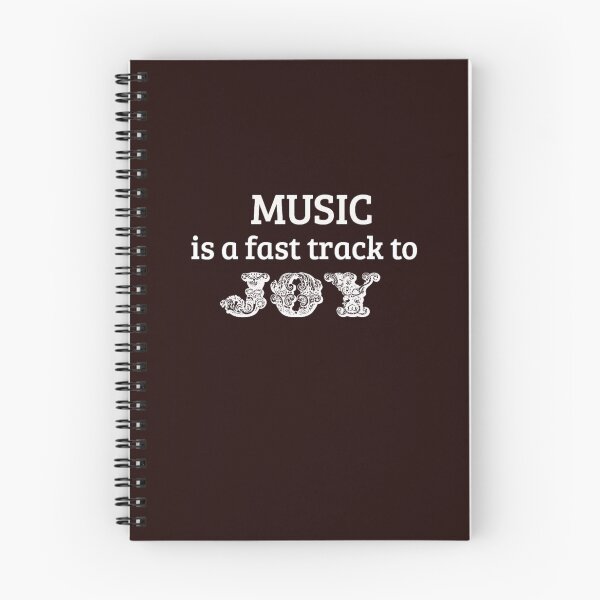 Item preview, MUSIC is a Fast Track to JOY - BLACK  ==  (Also, "black on white" design) designed and sold by seize39.