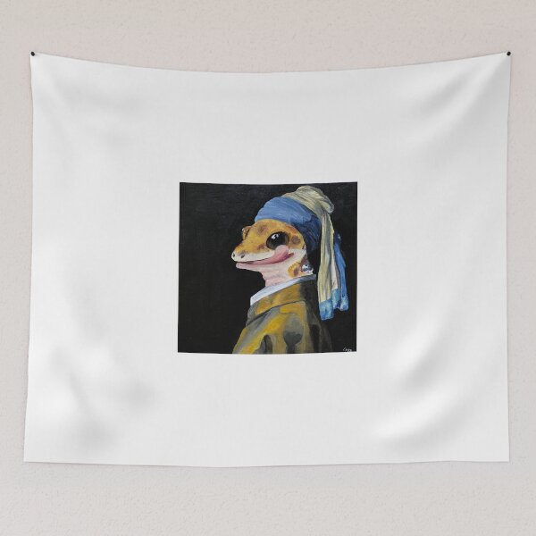 Item preview, "Geck with a Pearl Earring" designed and sold by hazel-may.