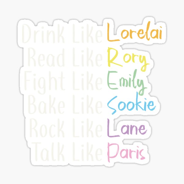 gilmore girls stickers for sale redbubble