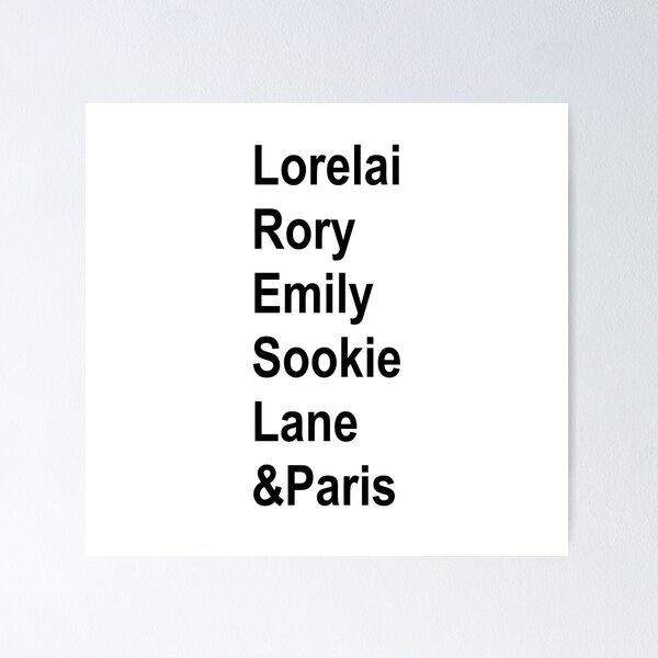 Artikelvorschau, Lorelai & Rory & Emily & Sookie & Lane & Paris entworfen und verkauft von ThingsShop.