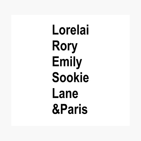 Item preview, Lorelai&Rory&Emily&Sookie&Lane&Paris designed and sold by ThingsShop.