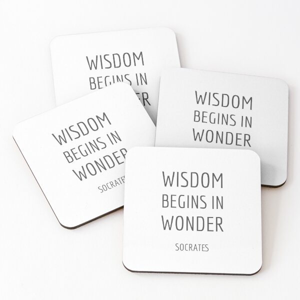 Item preview, Wisdom begins in wonder - Socrates quotes designed and sold by Inspirationmotivation.