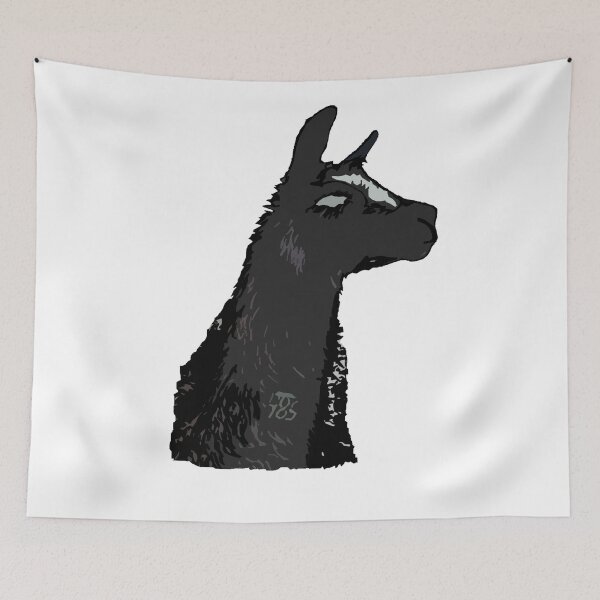 Item preview, Black zombie llama designed and sold by bethgabe.