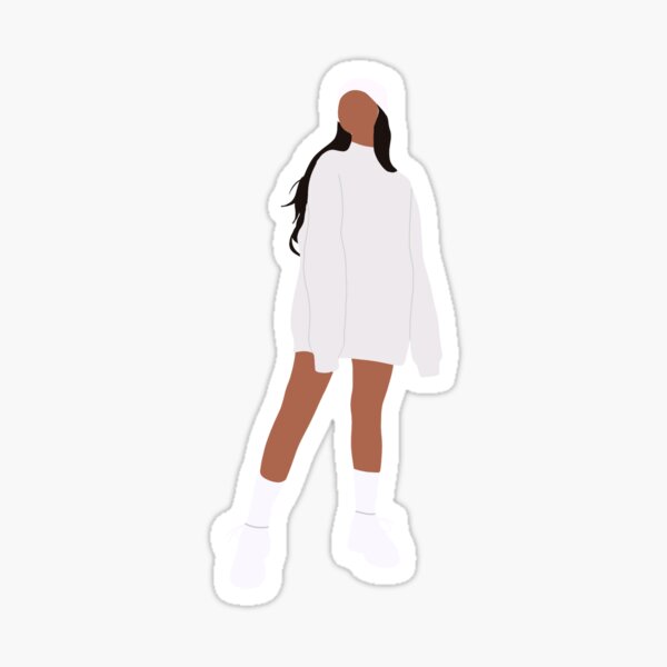 'girl wearing oversized sweater' stickerkierawd