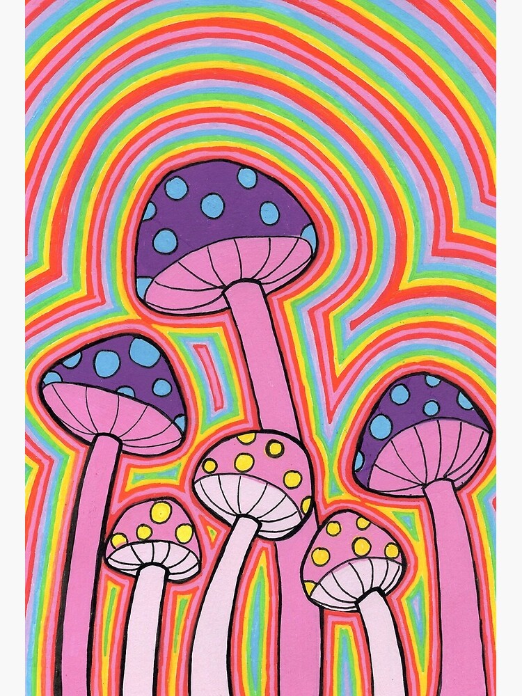 Mushroom Indie Aesthetic Paintings Easy