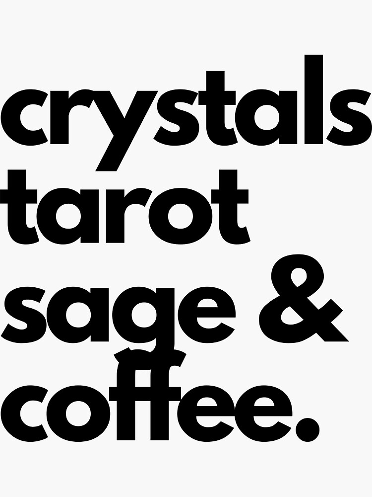 crystals tarot, sage & coffee by CosmicWhaleCo