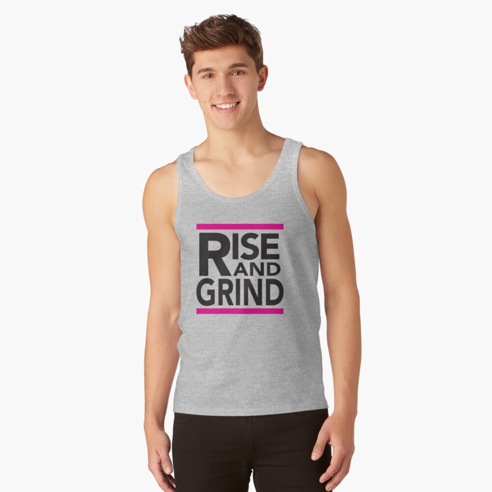 Rise and Grind - RUN DMC - Pink Tank Top