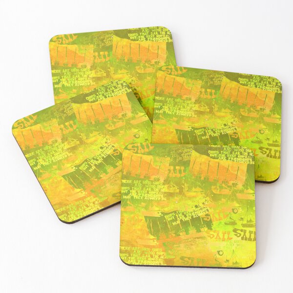 Item preview, Boating pictures and Quotes in hot yellow, orange and green designed and sold by WatersEdgeGal.