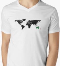Global super power Men's V-Neck T-Shirt
