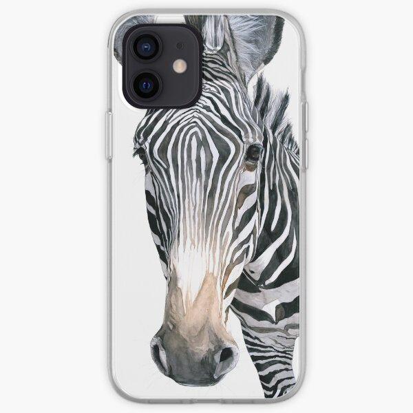Grevy's Zebra Watercolor iPhone Soft Case
