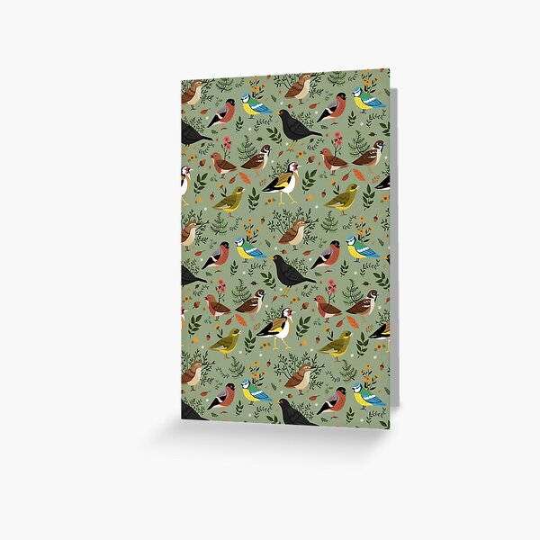 Garden Birds Greeting Card