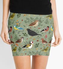 Garden Birds Mini Skirt