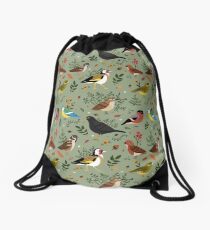 Garden Birds Drawstring Bag