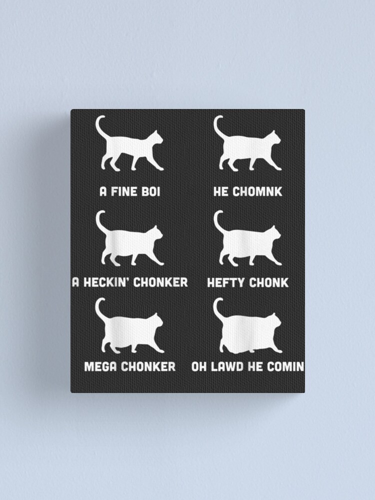 Funny Cats Meme, Chonk Cat Chart Poster