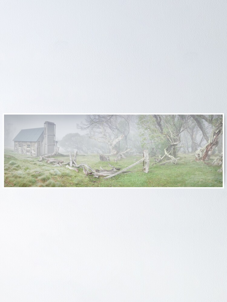 Thumbnail 2 of 3, Poster, Fitzgeralds Hut, Falls Creek, Victoria, Australia designed and sold by Chockstone.