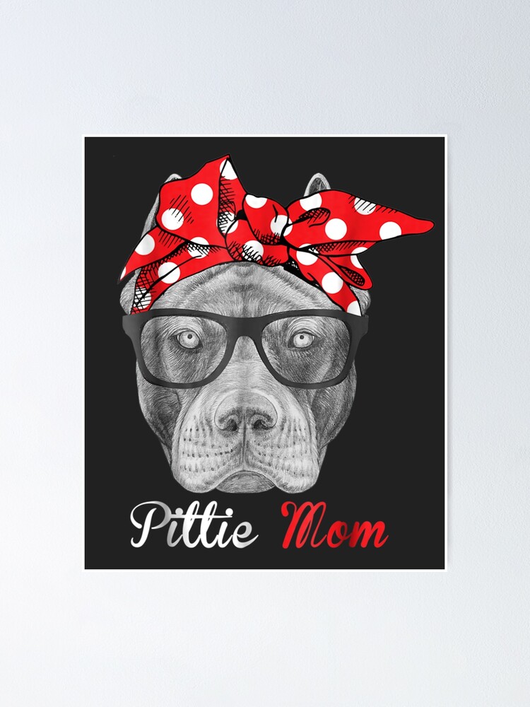 Pittie Mom Pitbull Dog Lovers Mothers Day Women Jigsaw Puzzle