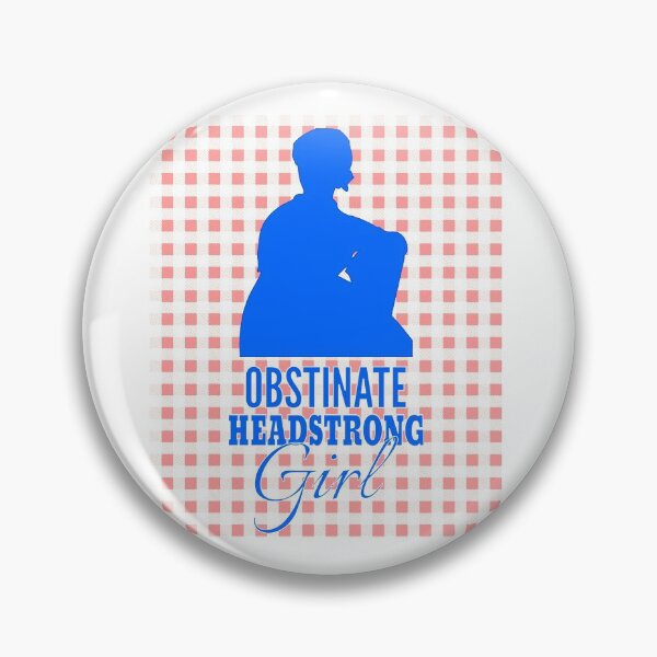 Item preview, Obstinate Headstrong Girl - Blue on Red/White Gingham designed and sold by Triumphance.