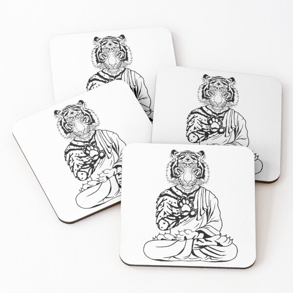 Item preview, Psychedelic Tropical Art - Meditating Tiger designed and sold by CamBorr.