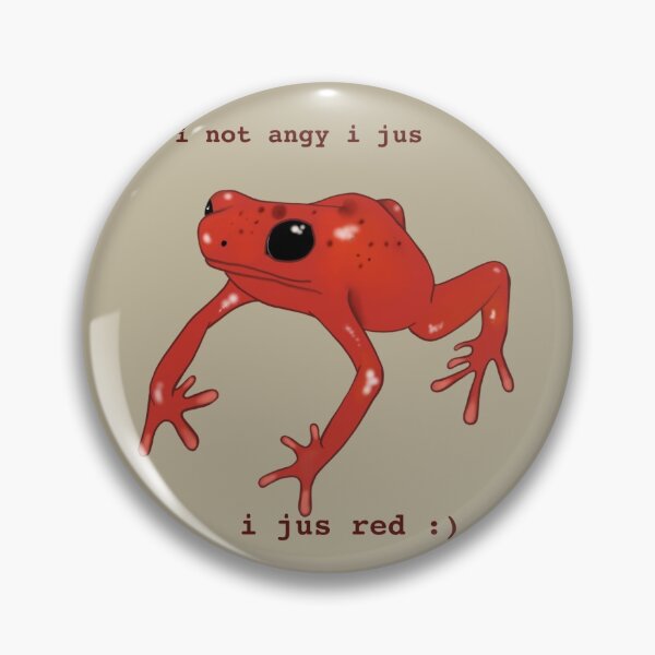 Item preview, I not angy I jus red frog meme  designed and sold by hydroxylll.