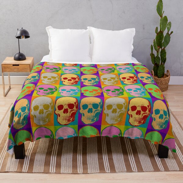 Item preview, Skull Pop Art Retro Graphic Skulls Bright Color Design designed and sold by joannejgg.