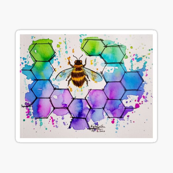 Honey Bee Mixer Decals | Honeycomb Decals | Watercolor Bee Stickers | Stand  Mixer Decals | Kitchen Sticker | Bee Kitchen Decor | Honey Decal