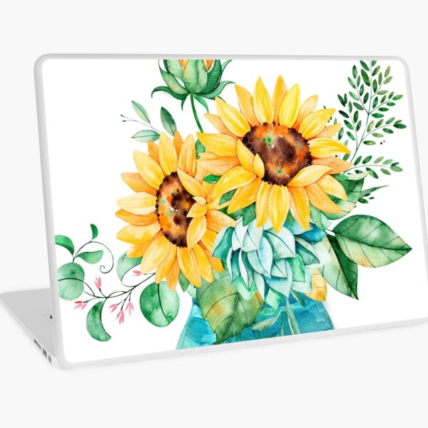 Item preview, Sunflowers, Mason jar, sunflower bouquet, watercolor, watercolor sunflowers designed and sold by SouthPrints.