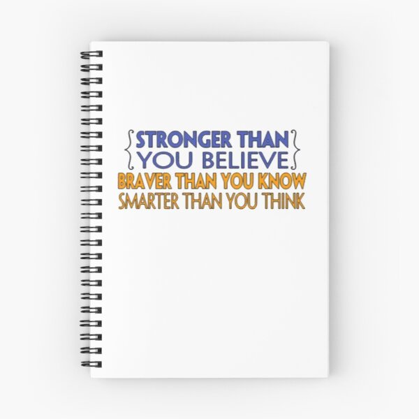 Item preview, Stronger, brave, smarter than you believe, know and think designed and sold by PaperDreamPod.