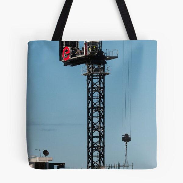 Item preview, Working Construction Crane loading supplies on Multistory Units. October 11, 2019. Part of a series.  designed and sold by sunnypicsoz.