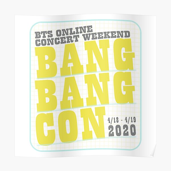 bangbangcon posters redbubble