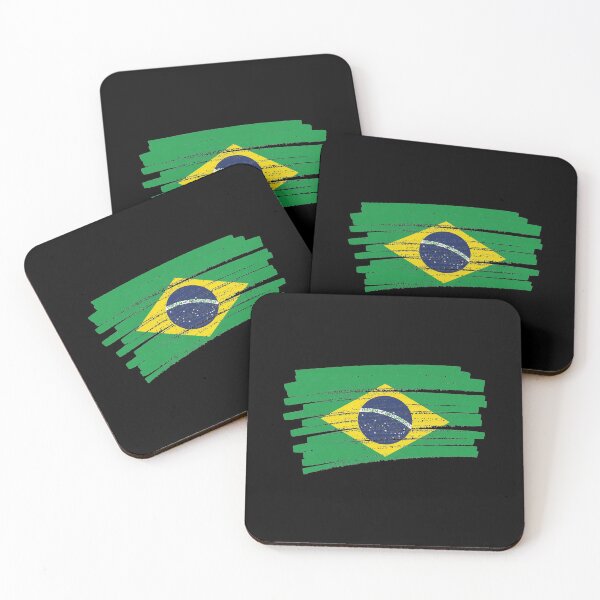 Item preview, Brazil Grunge Flag Design designed and sold by CrookedCreek.