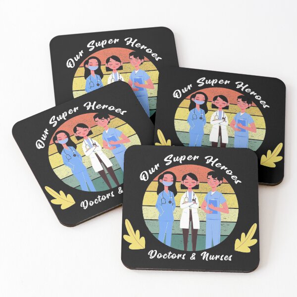 Item preview, Nurses and doctors are our super heroes designed and sold by ReSama ⭐⭐⭐⭐⭐.
