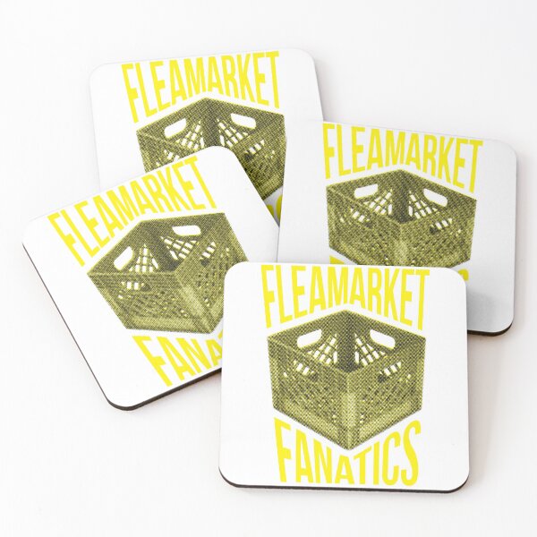 Item preview, Fleamarket Fanatics print - White and yellow - Record digging designed and sold by soulbrew.