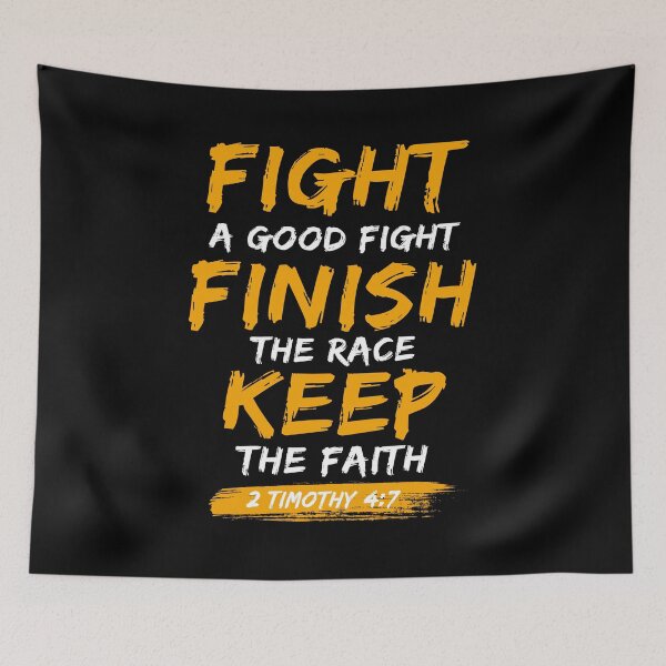 Item preview,  Bible Verse Fight a Good Fight 2 Timothy 4:7 designed and sold by KA DESIGNS.