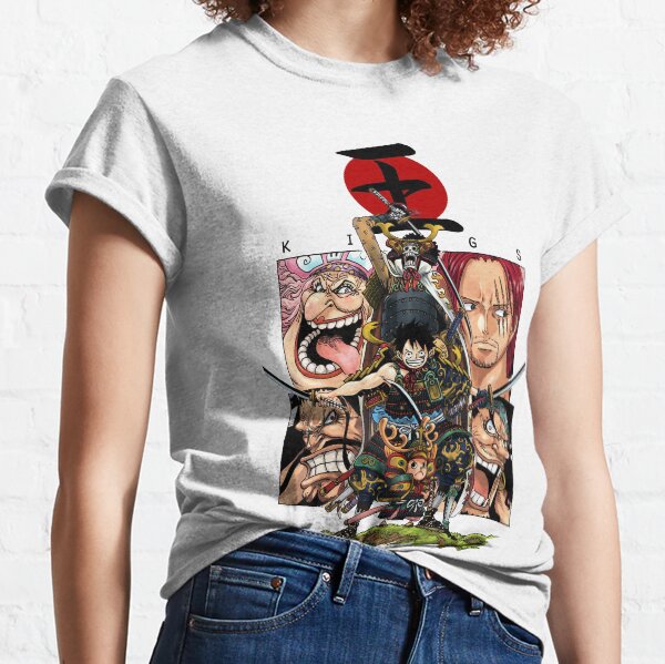 Assemblage d'une pièce Wano Kuni! Samurai Chopper, Luffy et Brook! T-shirt classique