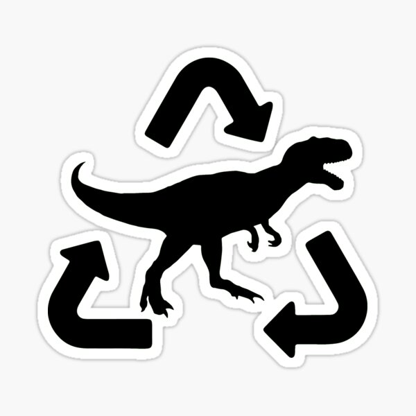 Item preview, Tyrannosaurus Rex Recycled Dinosaur Gas Black designed and sold by Metro Bionic.