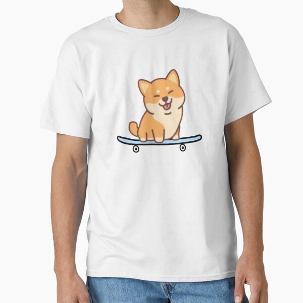 Aperçu de l'œuvre Shiba Inu sur une planche à roulettes créée et vendue par shahayla.