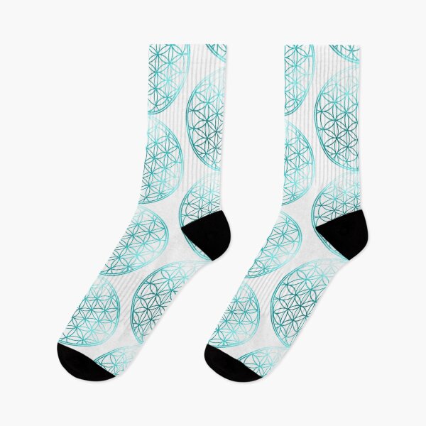 Item preview, Flower of Life, Aqua, Faux Foil  designed and sold by PixDezines.