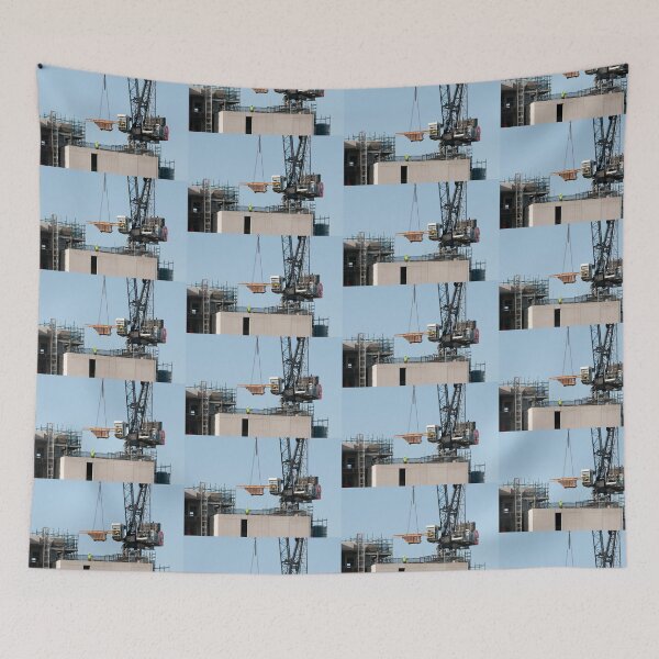Item preview, Working Construction Crane loading supplies on Multistory Units. January 29, 2020. Part of a series.  designed and sold by sunnypicsoz.