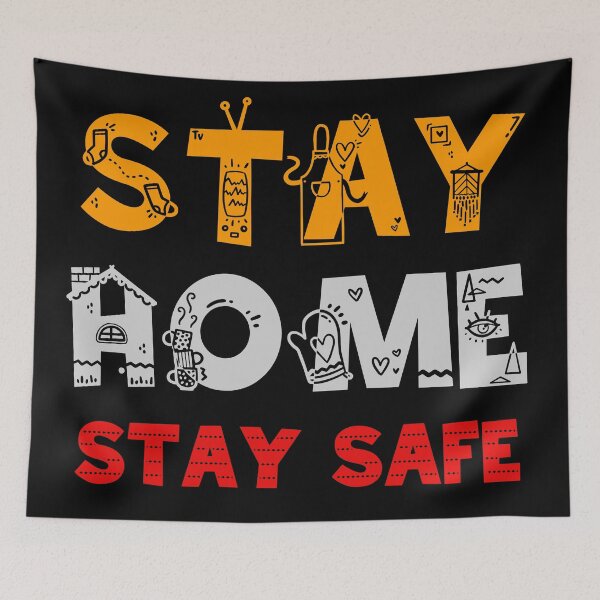 Item preview, Stay home Stay safe funny design. designed and sold by marosharaf.