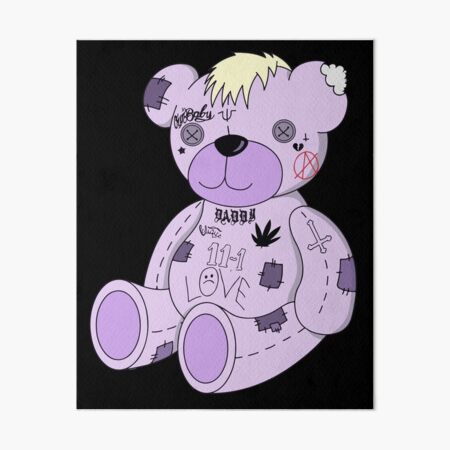 lil peep with teddy bear